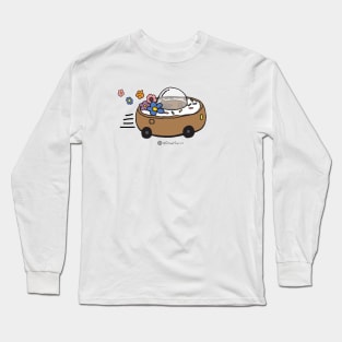 Flower Power Donut Car Long Sleeve T-Shirt